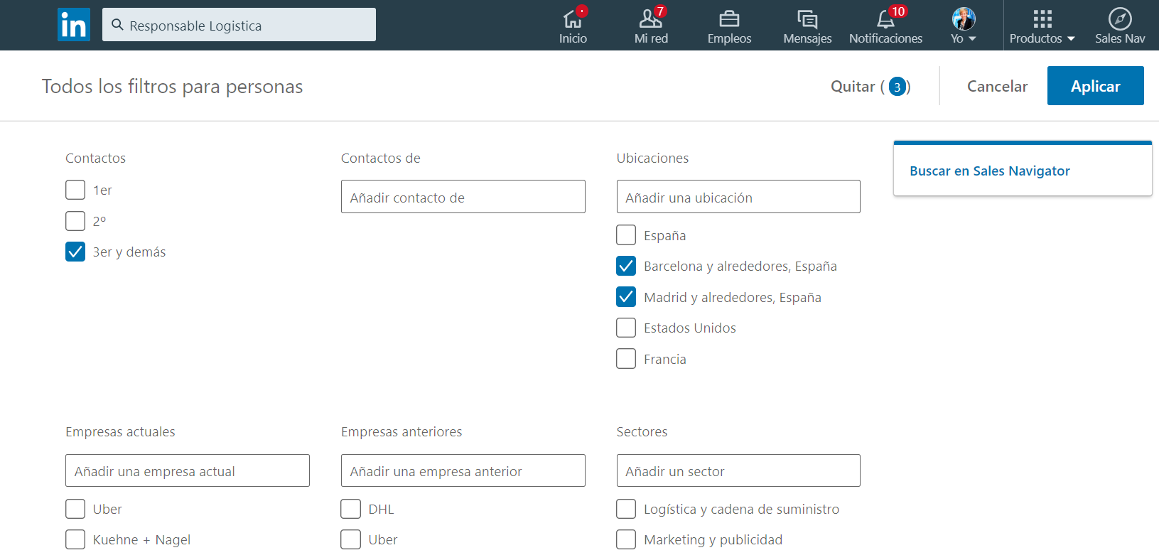 responsable de logística