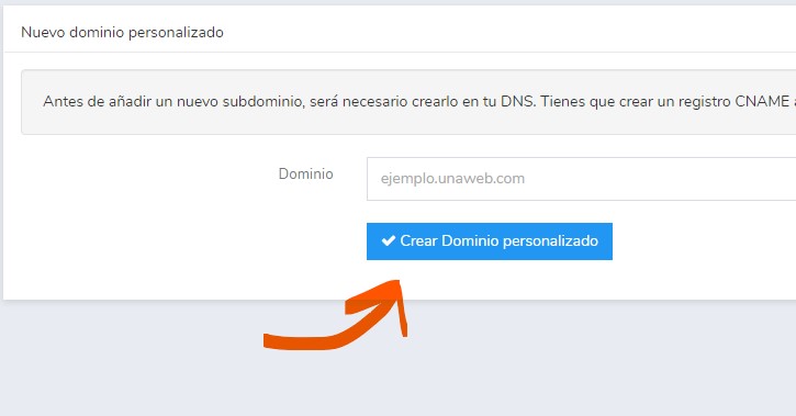 Dominio personalizado