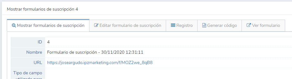 formulario de suscripción formulario de suscripción