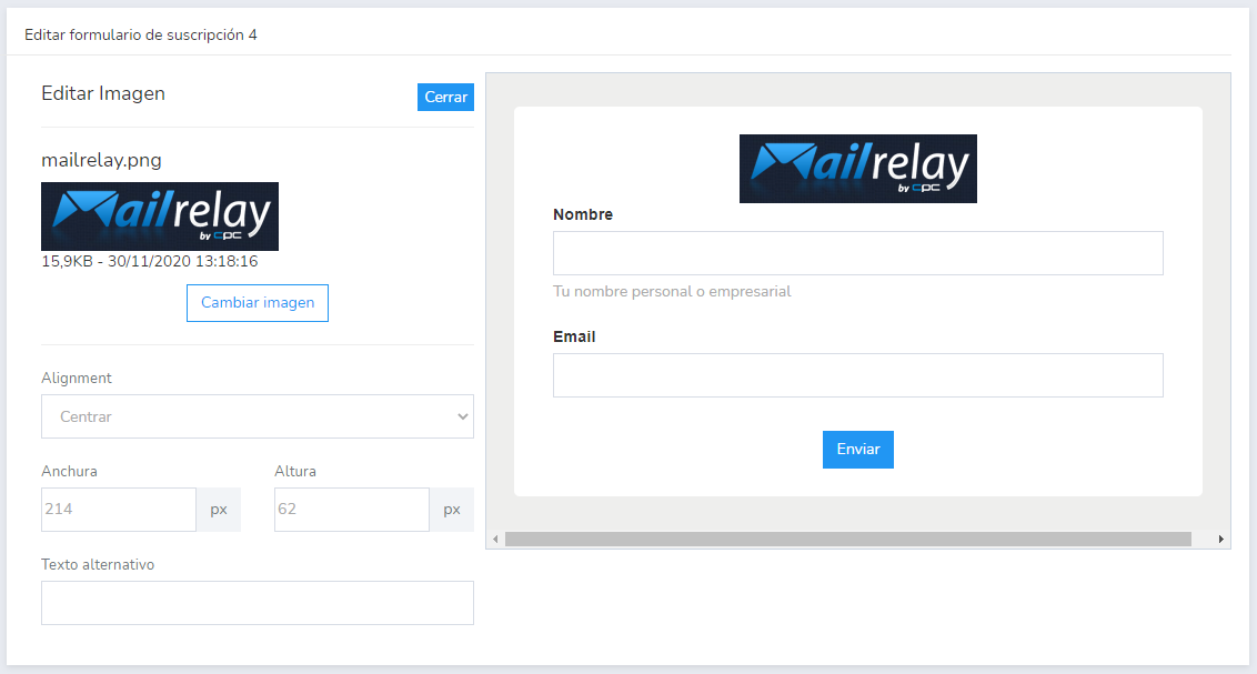 formulario de suscripción de mailrelay formulario de suscripción de mailrelay