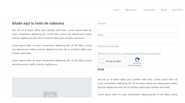 verás cómo aparece el formulario