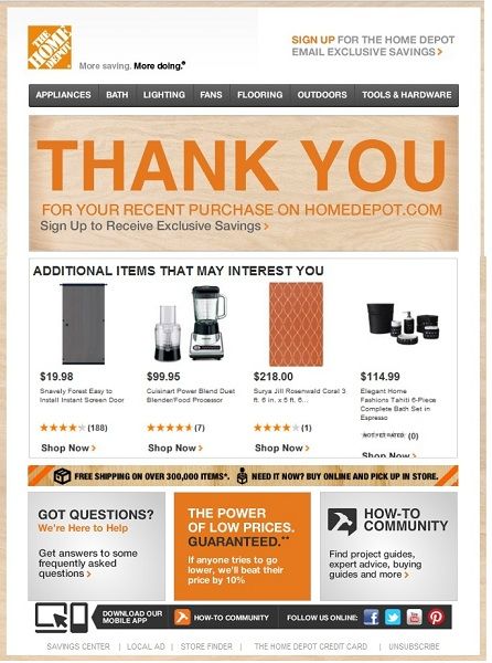 Email up-sell y cross-sell