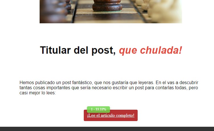 clics en el boletín