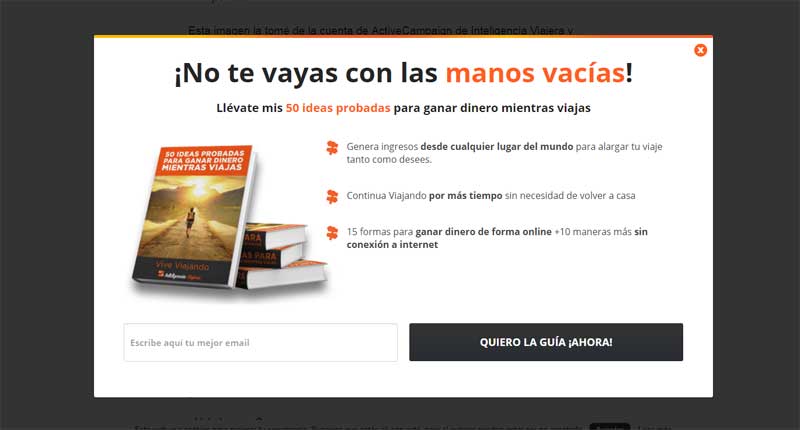 Email de captación