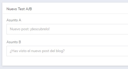 Selección de los asuntos / remitentes
