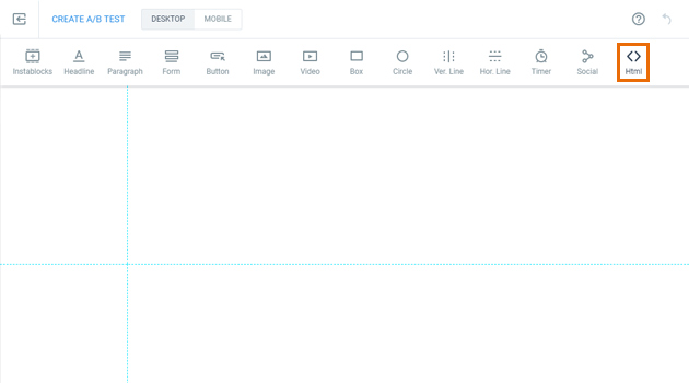 deberemos escoger el bloque que dice “HTML”.