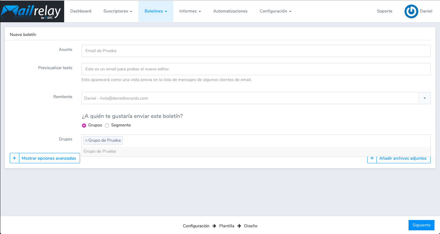 editor de newsletters gratis