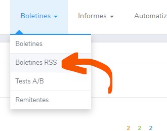 mail marketing fuente RSS