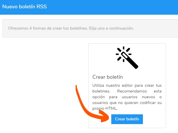 boletín RSS