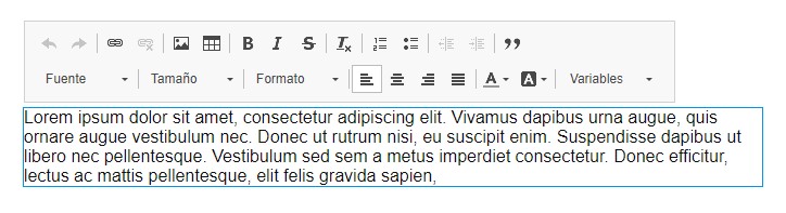 Edición de texto inline Edición de texto inline