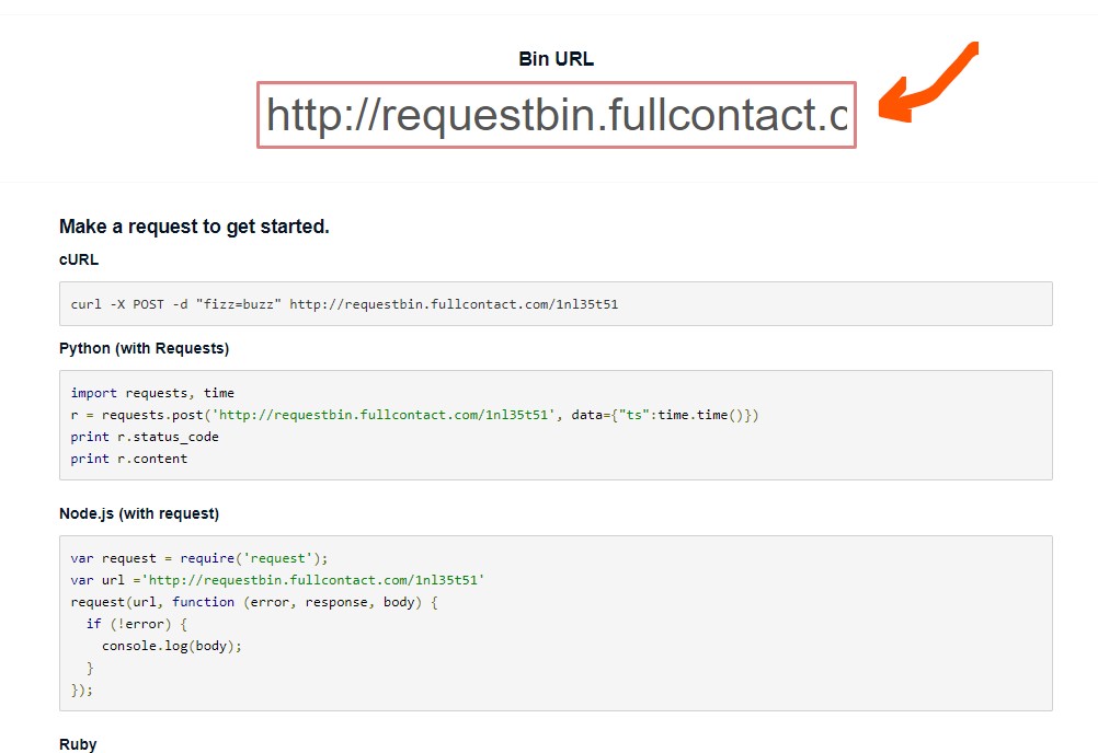 requestbin url requestbin url