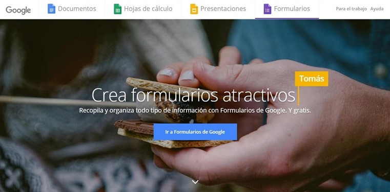 Entrar a “Formularios de Google” Entrar a “Formularios de Google”