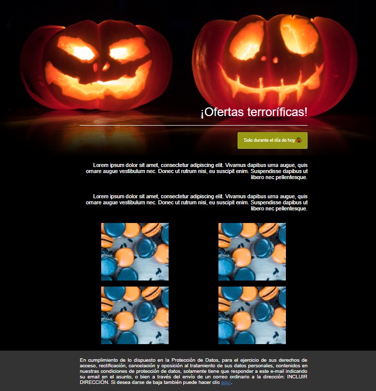 plantilla newsletter halloween plantilla newsletter halloween