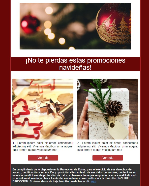 template mailing navidad template mailing navidad