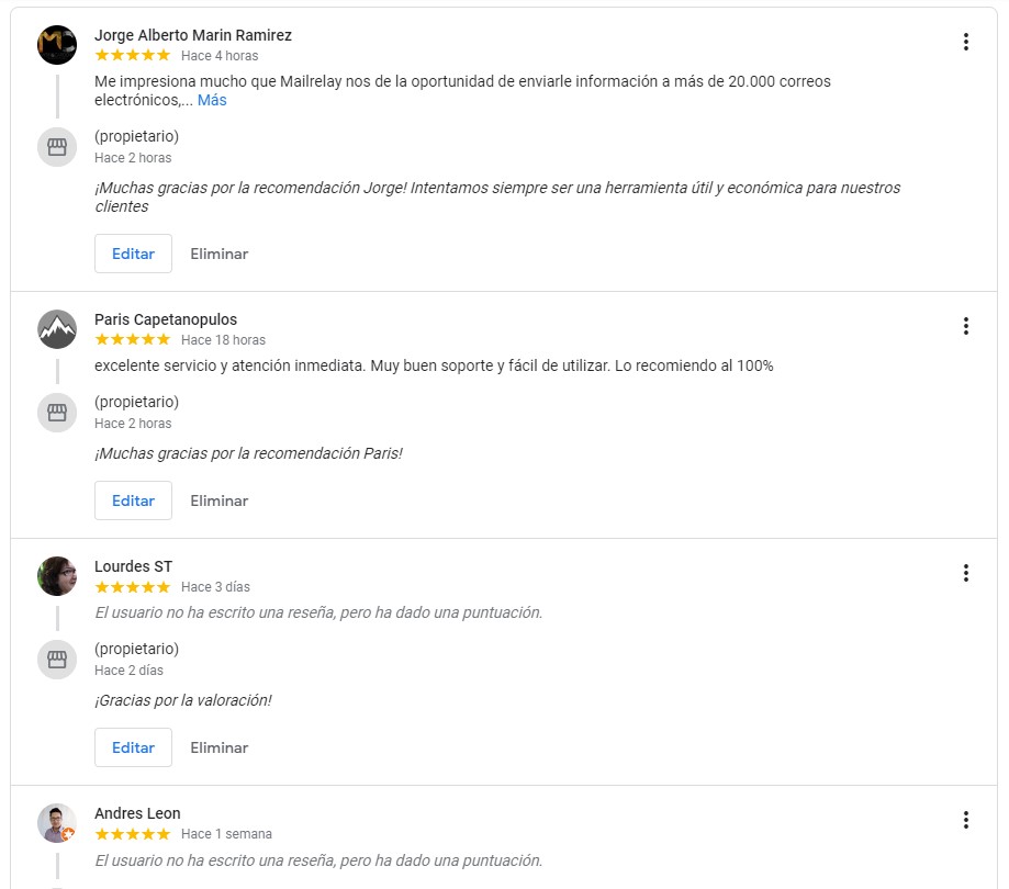 Opiniones Mailrelay