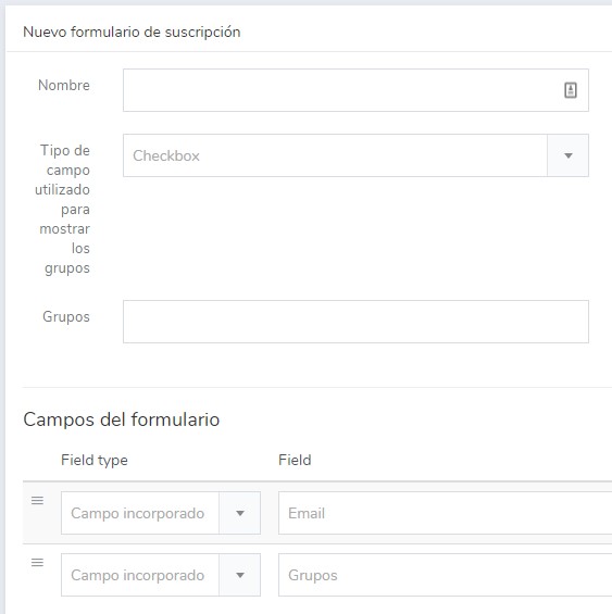 formularios de suscripción con Mailrelay