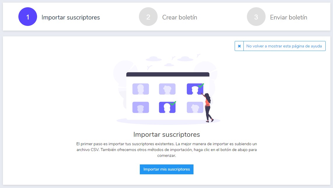 Wizard / Guía paso a paso para el primer envío