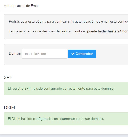 autenticación de email
