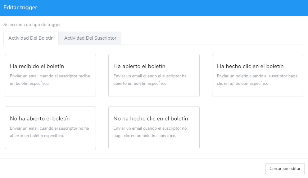 triggers y automatizaciones mailrelay