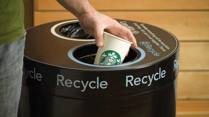 Ejemplos de empresas o entidades que si son sostenibles - starbucks