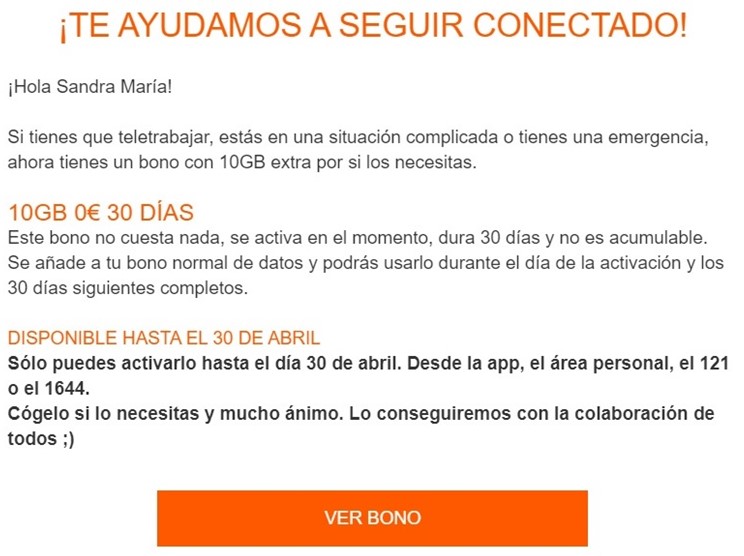 Accesos libres y otras prestaciones