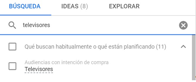 ejemplos de audiencias de venta google ads