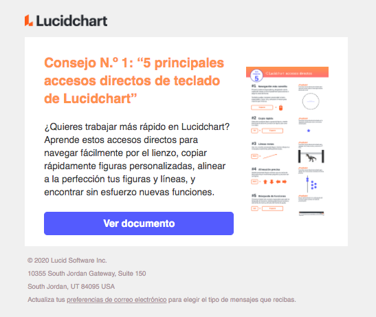 Ejemplo de mailing de Lucidchart Ejemplo de mailing de Lucidchart