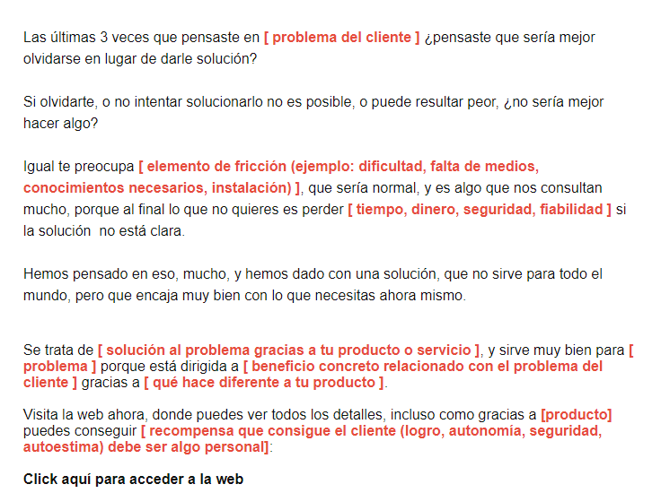 ejemplo de boletín pre-redactado