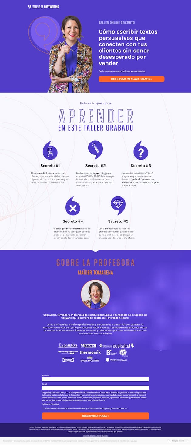 ejemplos de landing pages 1