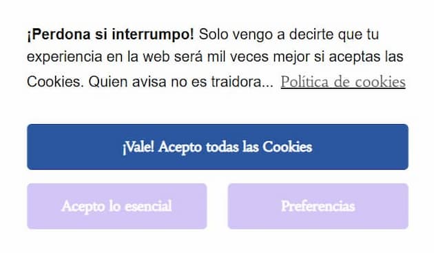 UX writing en la política de cookies UX writing en la política de cookies