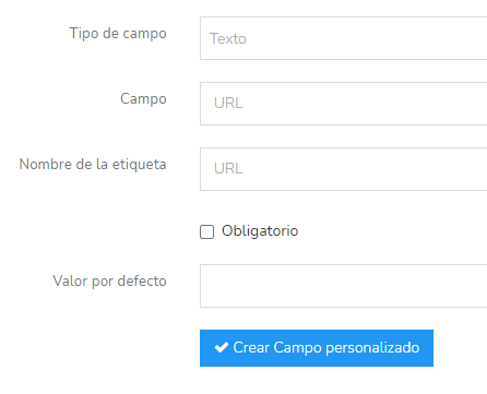 Hacer clic en "crear"