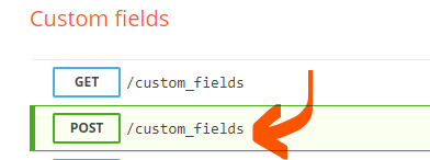 Crear campos personalizados mediante API