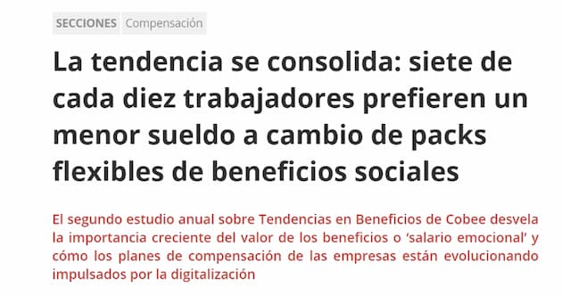 Ejemplo de PR digital de Cobee - Aparición en RRHH digital Ejemplo de PR digital de Cobee - Aparición en RRHH digital
