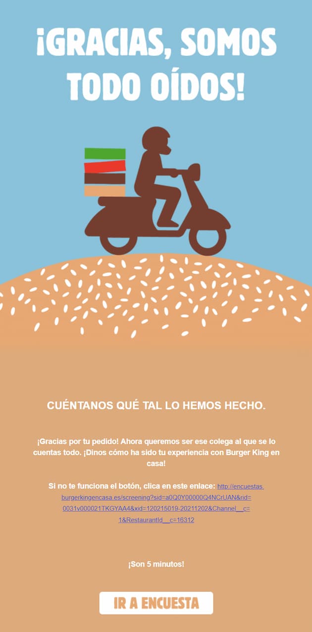 Burguer King: lanza una encuesta