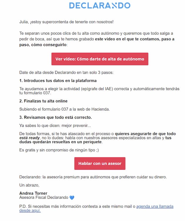 Declarando: completa tu alta paso por paso