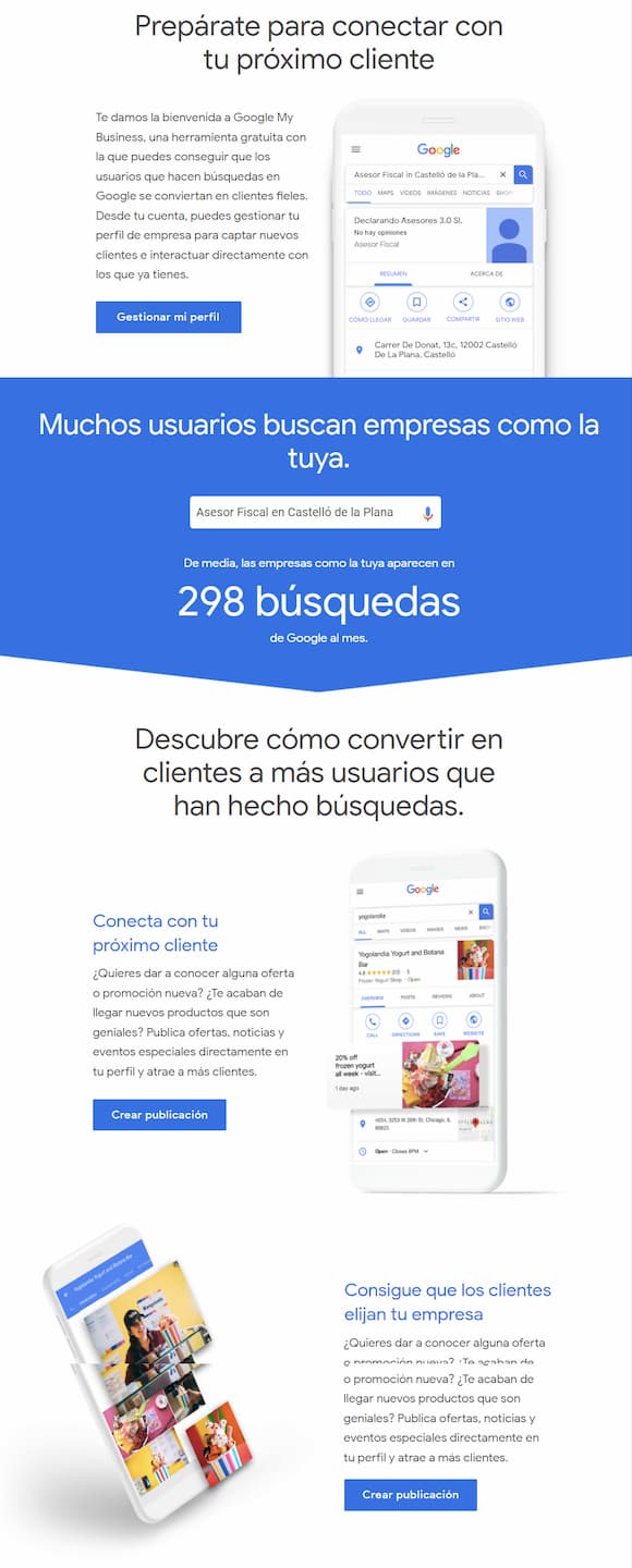 Google My Business: hazte valer desde la bienvenida