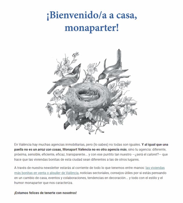Monapart: haz marca mientras confirman la suscripción