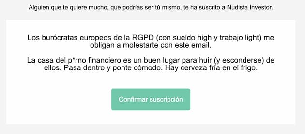 Nudista Investor: diferénciate por tu personalidad
