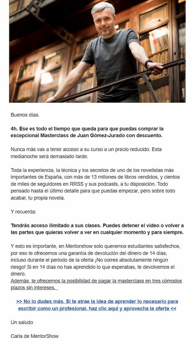 MentorShow: aprovecha para vender