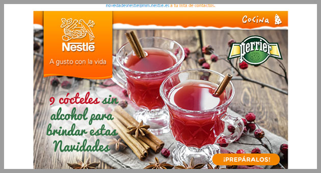 Ejemplo de email de Nestle Ejemplo de email de Nestle